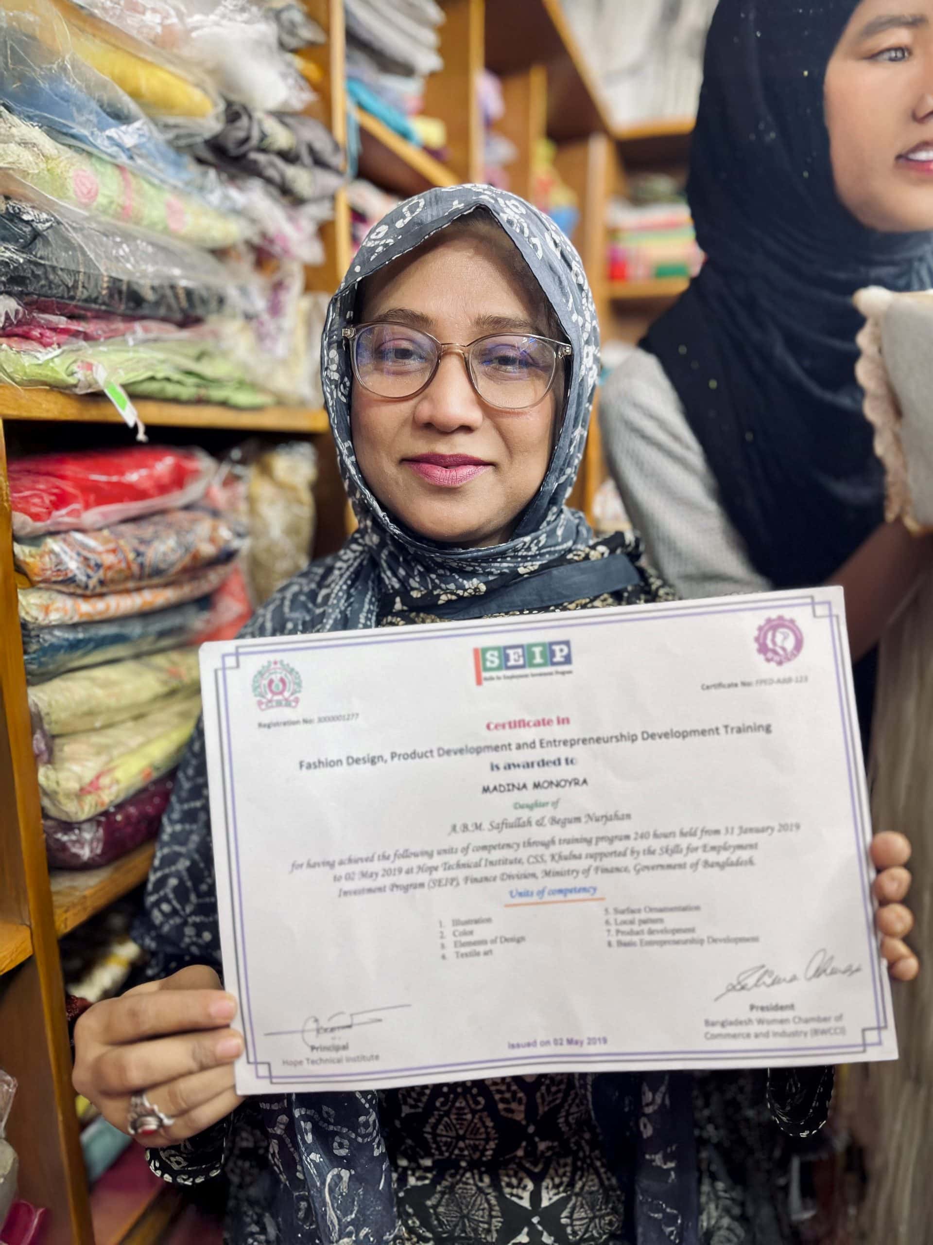 Ondernemerschap biedt Madina toekomst